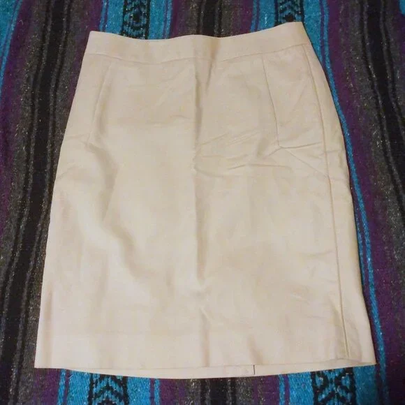The Limited Beige Lined Pencil Skirt 2 Quiet Luxury Office Chic Minimalist - Picture 2 of 9